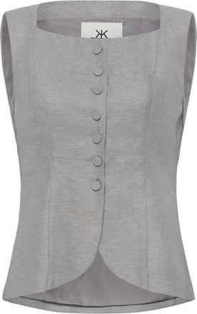 Karen by Simonsen Tops, Dames, Grijs, S, Blouse