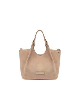 Gianni Chiarini Contemporary Suede Leather Bag With Removable Strap