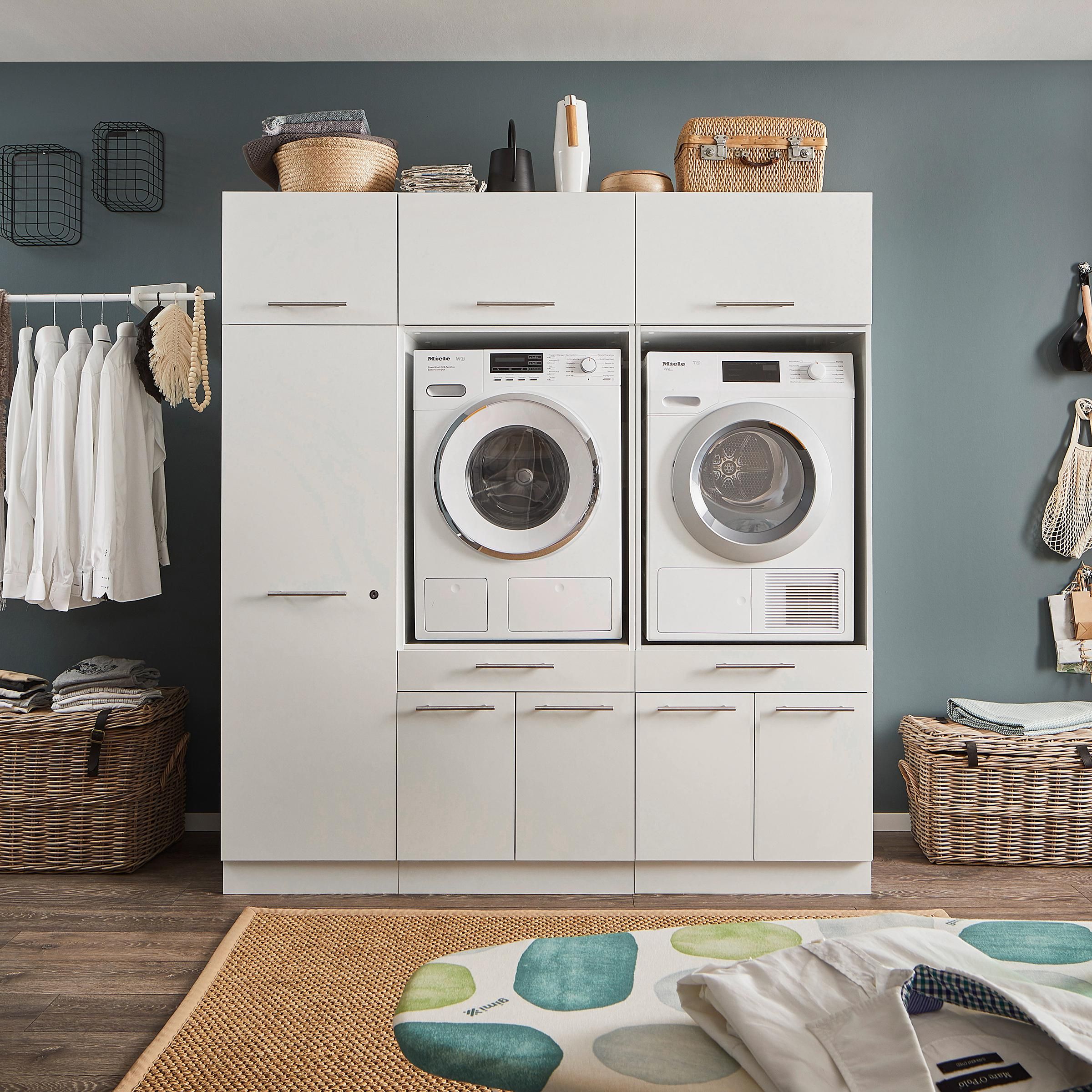 Laundreezy Wscheschrank fr Schmutzwsche, Anthrazit - Wschesammler  Schrank mit 3 Fchern fr die Waschkche - 50 x 162 x 67,5 cm (B/H/T) ab  197,69  - auf Stylight