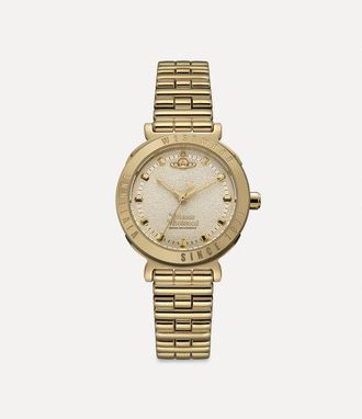 Vivienne Westwood Chelsea Watch Gold Swarovski Crystals / Stainless Steel Women