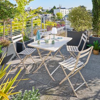 Hesperide Tavolo pieghevole 110x70x71 cm Greensboro argilla