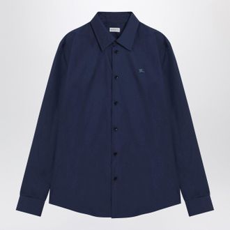 Burberry Blue Cotton Shirt With Ekd