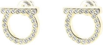 Ferragamo Gancini Crystals Jewels Oro-Donna