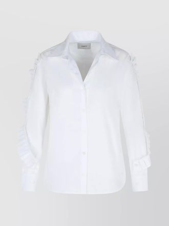 Coperni cotton ruffle shirt