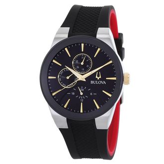 Bulova Modern Millenia Chronograph Quartz Black Dial Mens Watch 98C146
