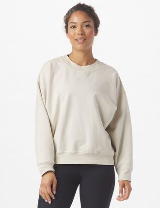 Glyder Vintage Oversized Crew in Oatmilk at Nordstrom, Size X-Large