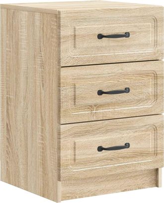 vidaXL Armario De Noche Roble Sonoma 43 X 41 X 63,5 Cm Vidaxl