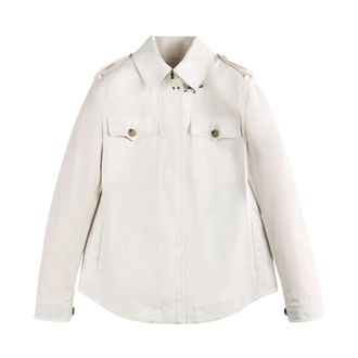 Fay Denim Jackets, female, White, Size: S Fay Jackets White