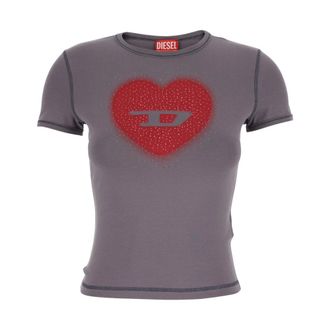 Diesel Mujer, Camisetas, Gris, Talla: S