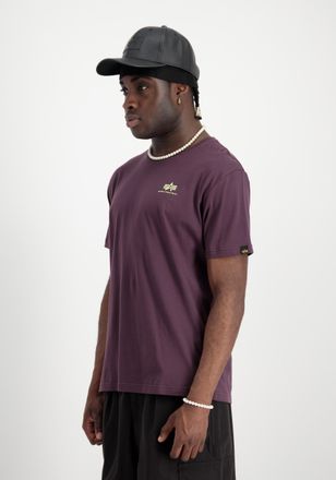 Alpha Industries T-Shirt ALPHA INDUSTRIES Basic T-Shirt SL, Herren, Gr. XXL, lila (plum), Obermaterial: 100% Baumwolle, Shirts T-Shirt