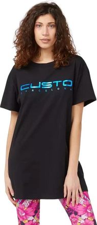 Custo Barcelona Oversized T-shirt - Dames - T-shirts - Blauw - M - Katoen - Tops