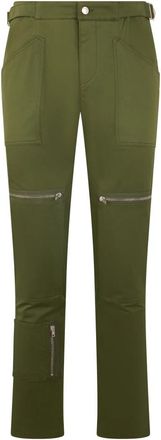 Moschino Slim-fit Broeken - Heren - Slim Fit Broeken - Groen - S - Katoen - Broeken