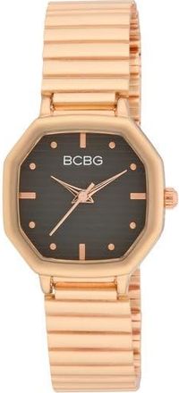 BCBGeneration Octagon Quartz Bracelet Watch, 26mm in Rose Gold at Nordstrom Rack