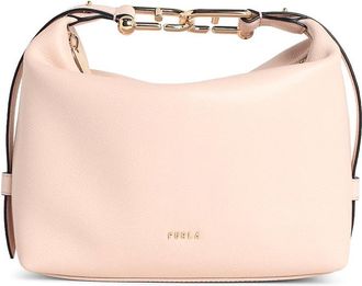 Furla Mini Shoulder Bag In Pink Leather