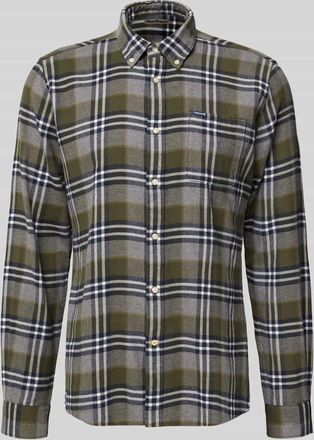 Barbour Slim Fit Freizeithemd aus reiner Baumwolle in Marine, Größe XXL