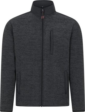 Mountain Warehouse Heren Hayfield Fleece Top met Volledige Rits en Nepbontvoering (Kolen)
