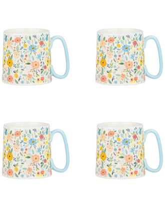 10 Strawberry Street Set of 4 Bella Mugs