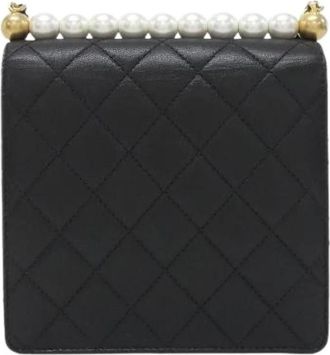 Chanel Pre-owned Goatskin Shoulder Bag - Dames - Vintage Schoudertas - Zwart - ONE Size - Leer - Vintage