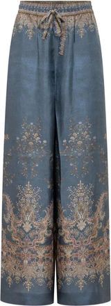 Zimmermann Valiant Track Zijden Broek - Dames - Broeken - Veelkleurig - Maat: XS Zijde