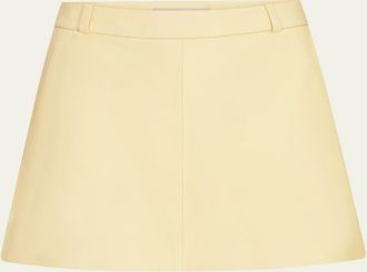 Frame Denim The Leather Mini Skirt