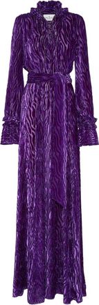 Philipp Plein Chiffon Gipsy Jurk - Dames - Avondkleed - Paars - S - Chiffon - Kleedjes