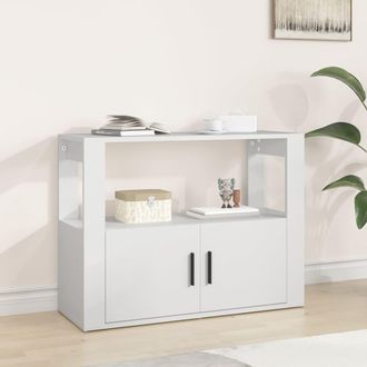 vidaXL Vidaxl - Aparador De Madera Contrachapada Blanco 80x30x60 Cm