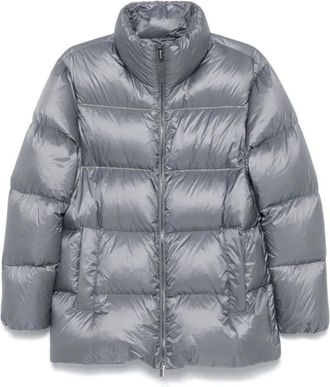 PESERICO Slate Grey Gewatteerde Donsjas - Dames - Gewatteerde jassen - Grijs - L - Nylon - Jassen