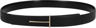 Tom Ford Black Solid Belt