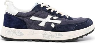 Premiata Black Nous Polyurethane Logo Sneakers