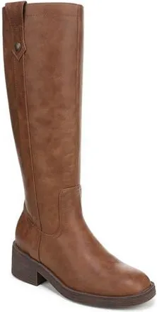 Blowfish Nomads Tall Riding Boot in Dark Honey Brown Faux Leather at Nordstrom Rack, Size 6.5