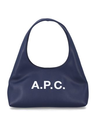 A.P.C. White Recycled Leather Baby Ninon Bag