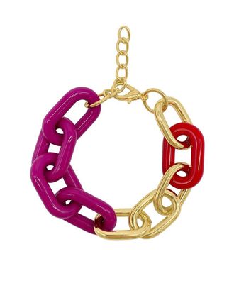 Adornia Adornia 14K Plated Oversized Link Bracelet