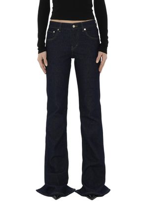 Haikure Black Flared Low Rise Jeans