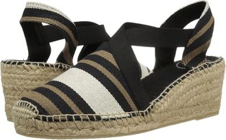 Toni Pons Tarbes Sandals Womens Black Wedge Heel Espadrille ZOGG1977