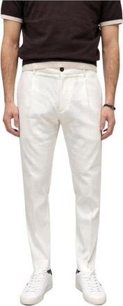 Be Able Riccardo Slim-fit Broek - Heren - Slim Fit Broeken - Wit - W40 - Leer - Broeken