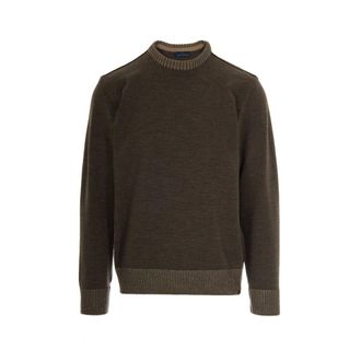 Paul & Shark Round-neck Knitwear, male, Brown, XL, Wool Jumpers for Men