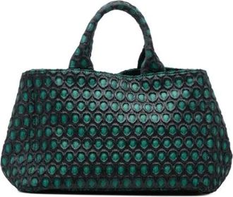Prada Pre-owned Handbags, female, Green, Size: ONE SIZE Pre-owned Vintage Handbag