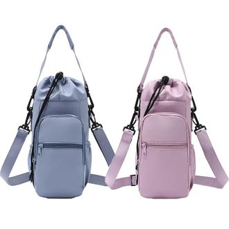 Generic Water Bottle Shoulder Bag - the Ultimate Outdoor Companion, Water Bottle Holder with Adjustable Strap, Waters Bottles Carrier Bag Purse Crossbody for 