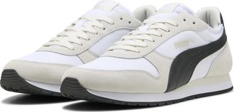 Puma Unisexs St Miler Sneaker, PUMA White/PUMA Black/Vapor Grey, 10.5 US Womens/9 US Mens
