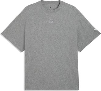 Puma T-shirt oversize Fundamentals da uomo, Accessori, Grigio, 3XL