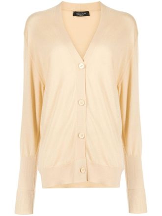 Fabiana Filippi Cardigan con scollo a V - Giallo