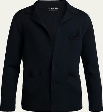 Tom Ford Mens Double-Face Wool Sweater Jacket