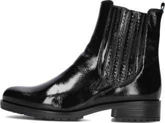 Gabor Elegante Zwarte Enkellaarsjes - Dames - Chelseaboots - Zwart - 40 EU - Schoenen