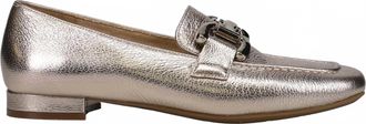 Vaneli Womens Simply Slip On Loafers In Metallic Leather