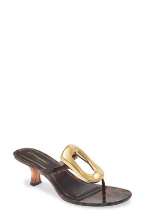 Jeffrey Campbell Linq Up Slide Sandal in Tortoise Gold at Nordstrom, Size 10