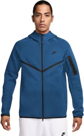 Nike Mens Tech Fleece Full-Zip Windrunner Hoodie - Blue/Black Size 3XL