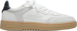Axel Arigato White Dice T-Toe Leather-Suede Sneakers