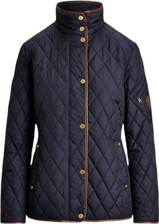 Ralph Lauren Dames, Jassen, Blauw, Maat: S Leer