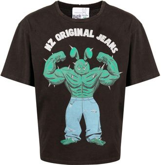 Natasha Zinko NZ Original cotton T-shirt - unisex - Cotton - M - Brown