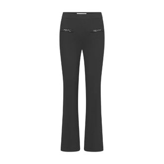 Raffaello Rossi Broeken, Dames, Zwart, XS, Broek met kettingdetails